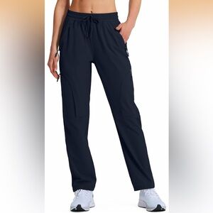 NWT Hugut Women's Hiking Pants Quick Dry Lightweight Cargo Pants UPF 50 2XL